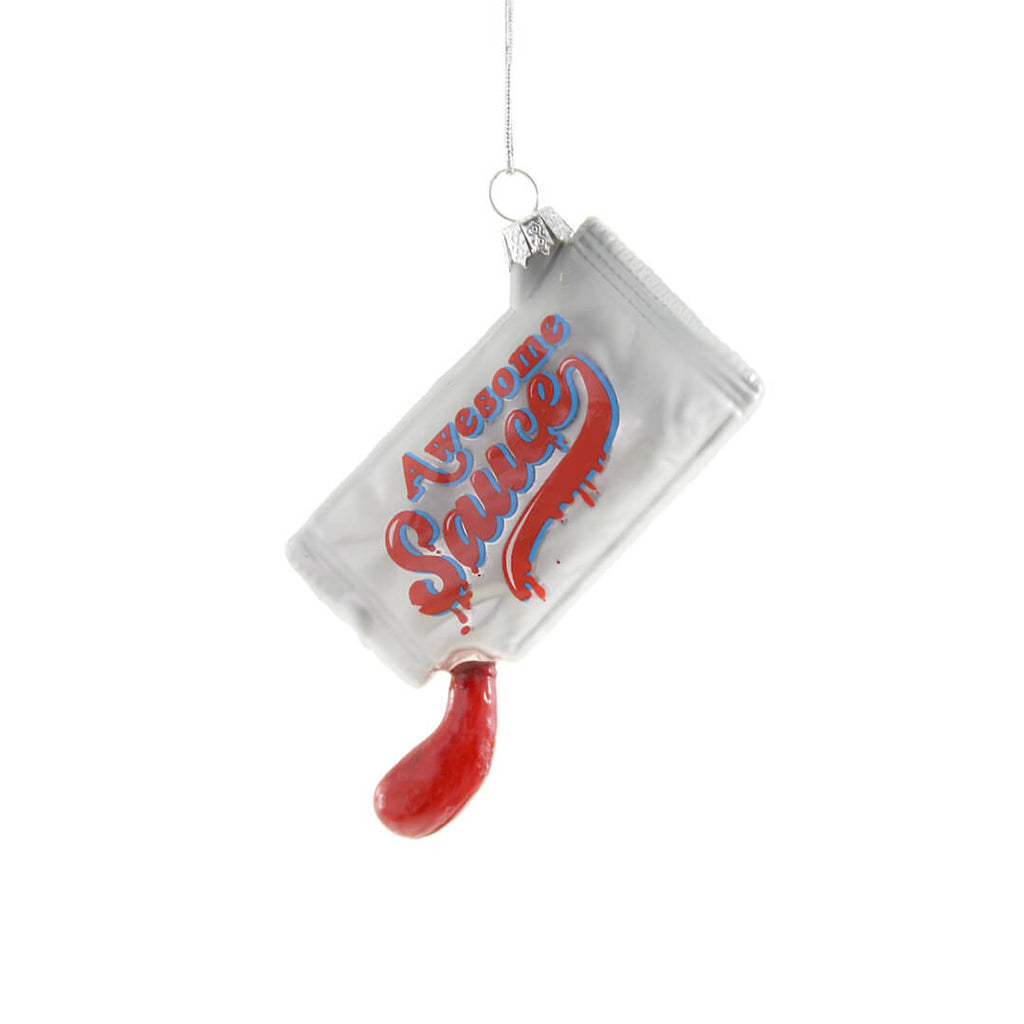 awesome-sauce-ketchup-packet-foodie-humor-funny-quirky-ornament-modern-cody-foster-christmas