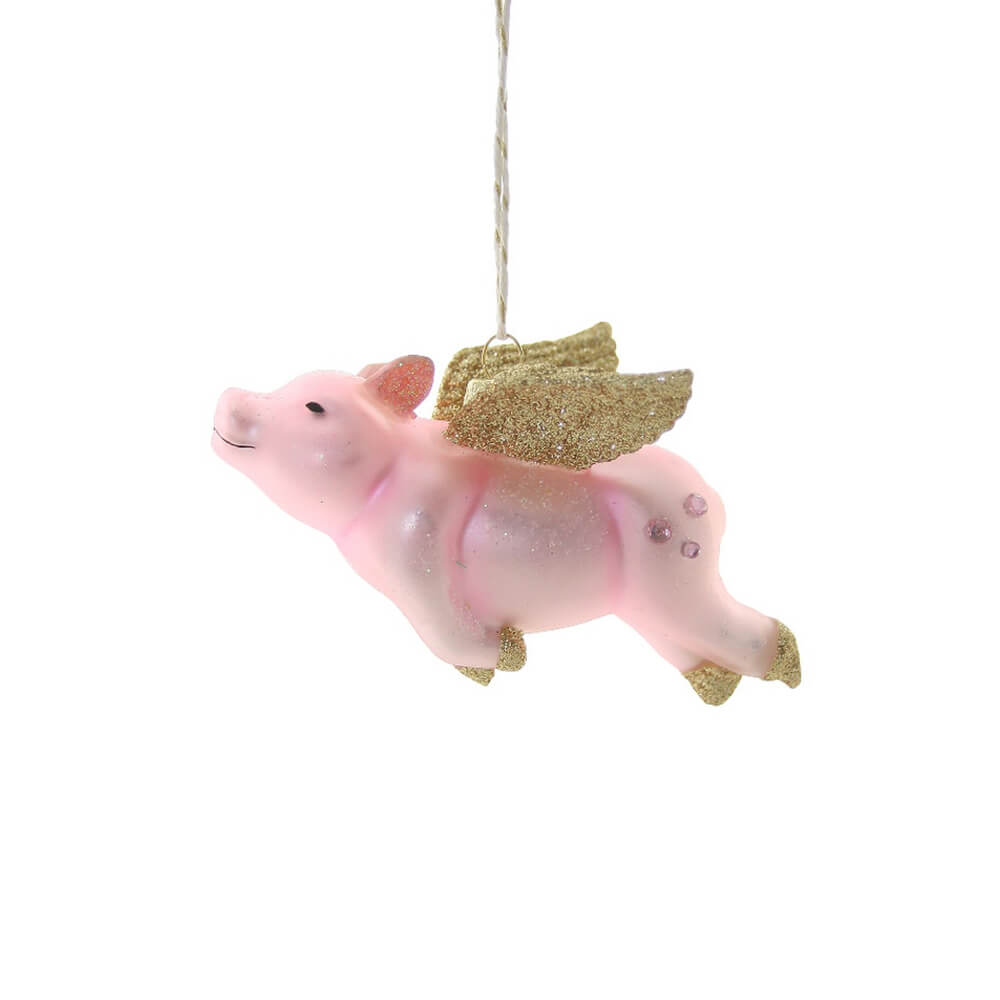 flying-pig-pink-gold-glitter-ornament-cody-foster-christmas