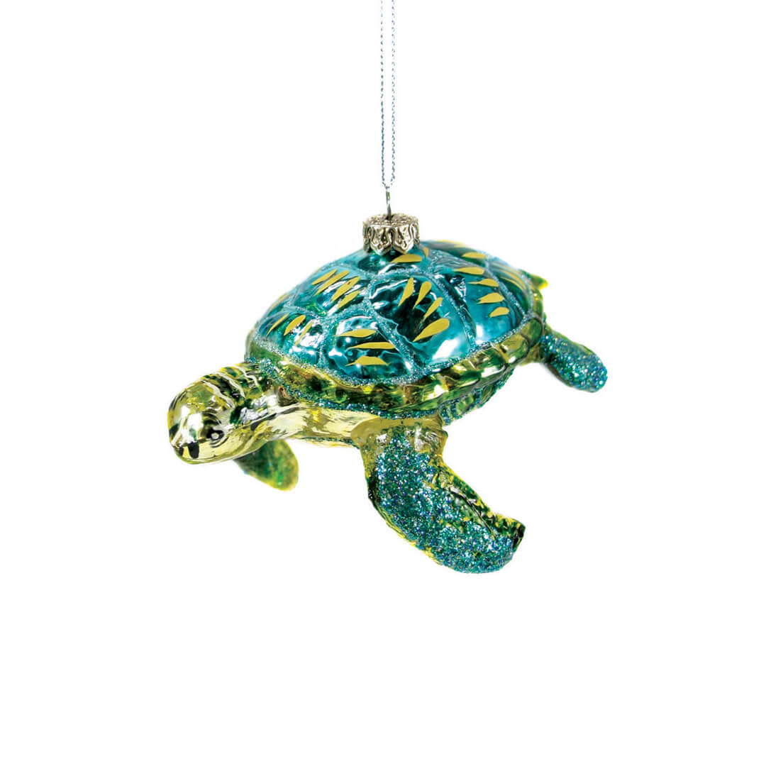 Glitter Sea Turtle Ornament 4.5" THE HOLIDAY HOUSE