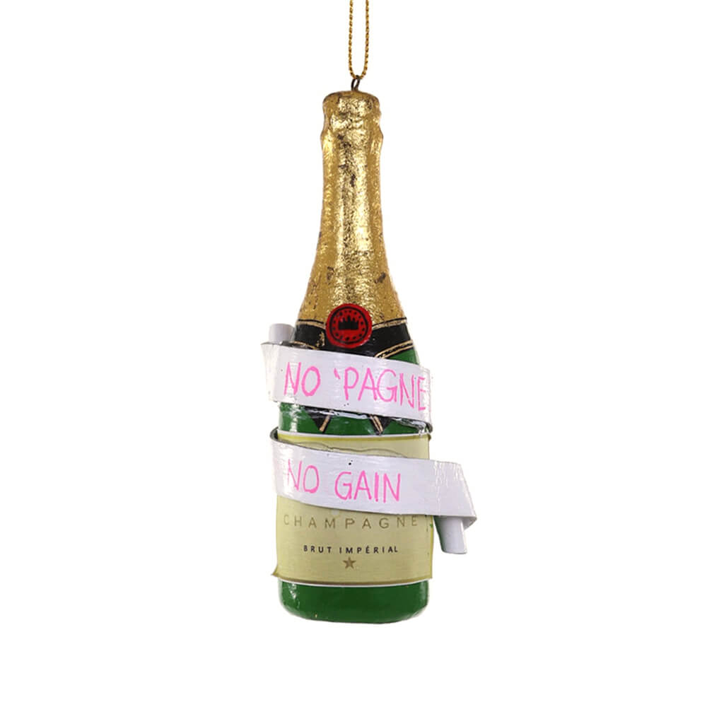 no-pange-no-gain-champagne-bottle-ornament-cody-foster-christmas