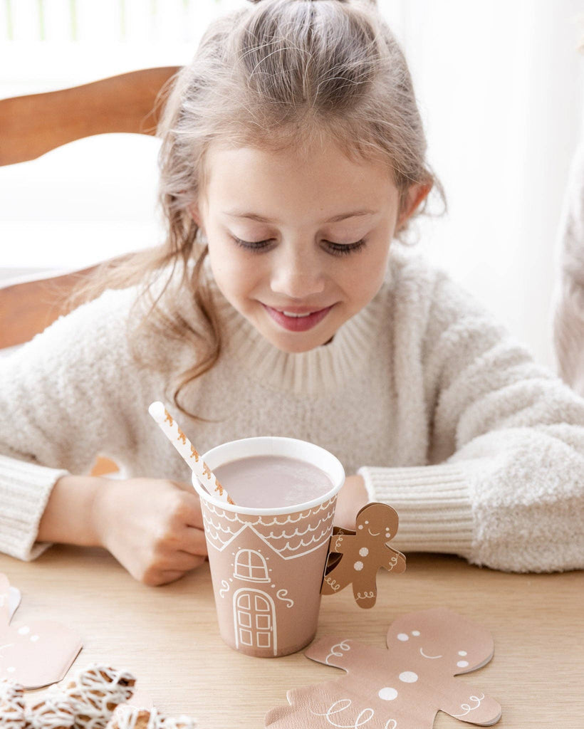 Gingerbread Handled Paper Cups