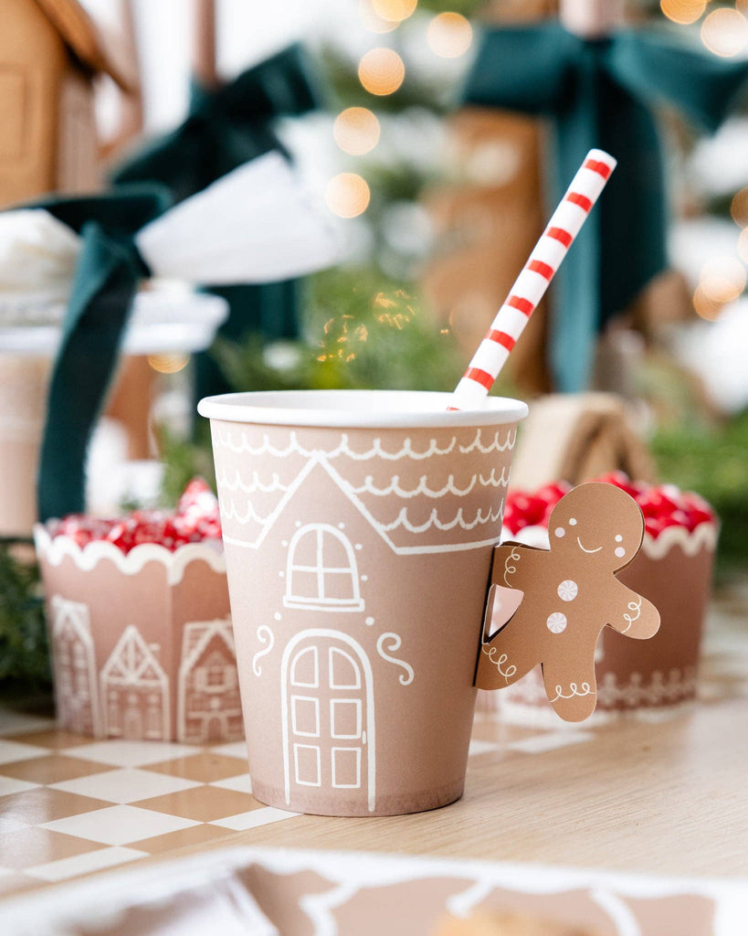 Gingerbread Handled Paper Cups