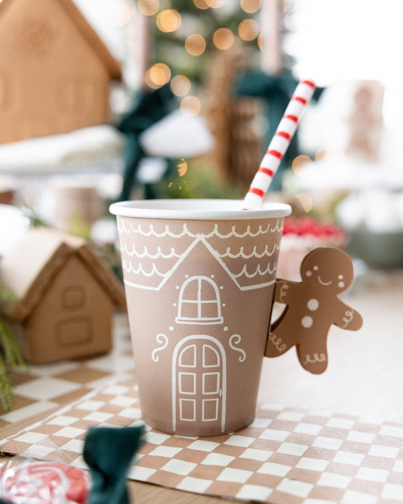 Gingerbread Handled Paper Cups