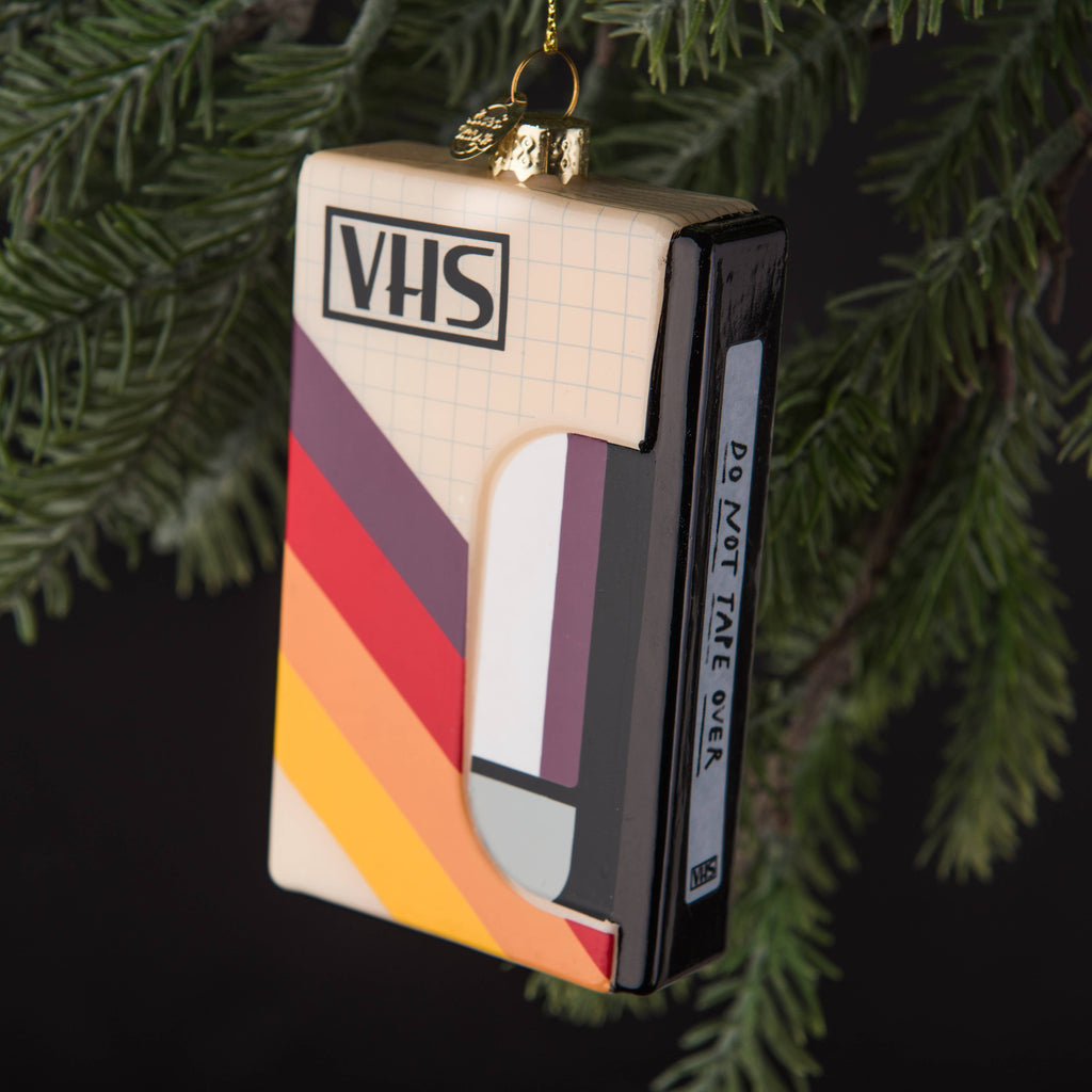 VHS Tape Christmas Ornament 4"