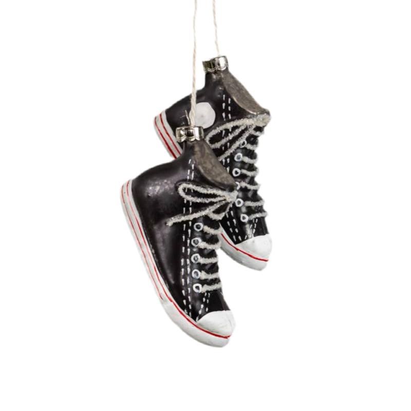 Black High Top Ornament 3"