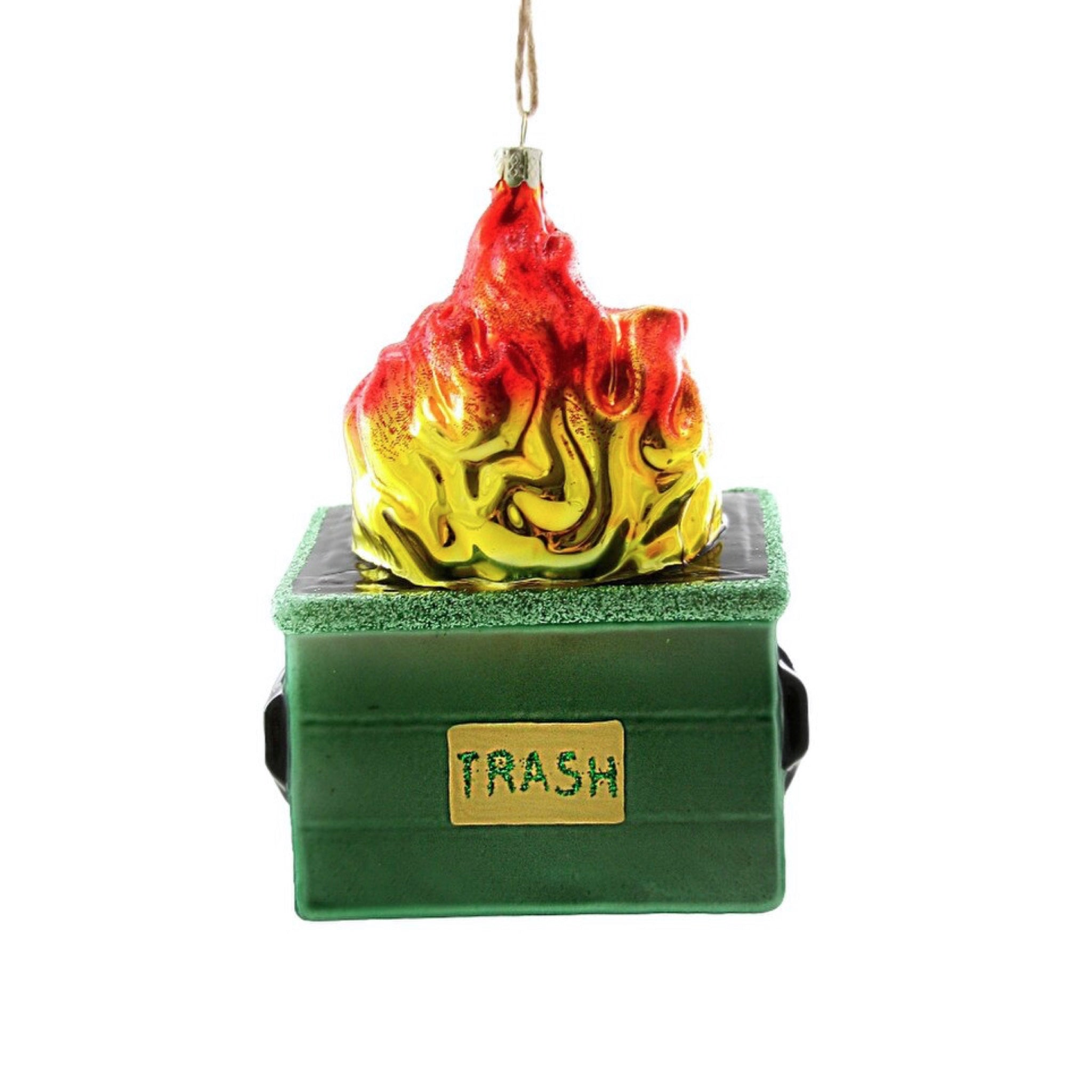 Dumpster Fire Ornament 5" - bubblegum market
