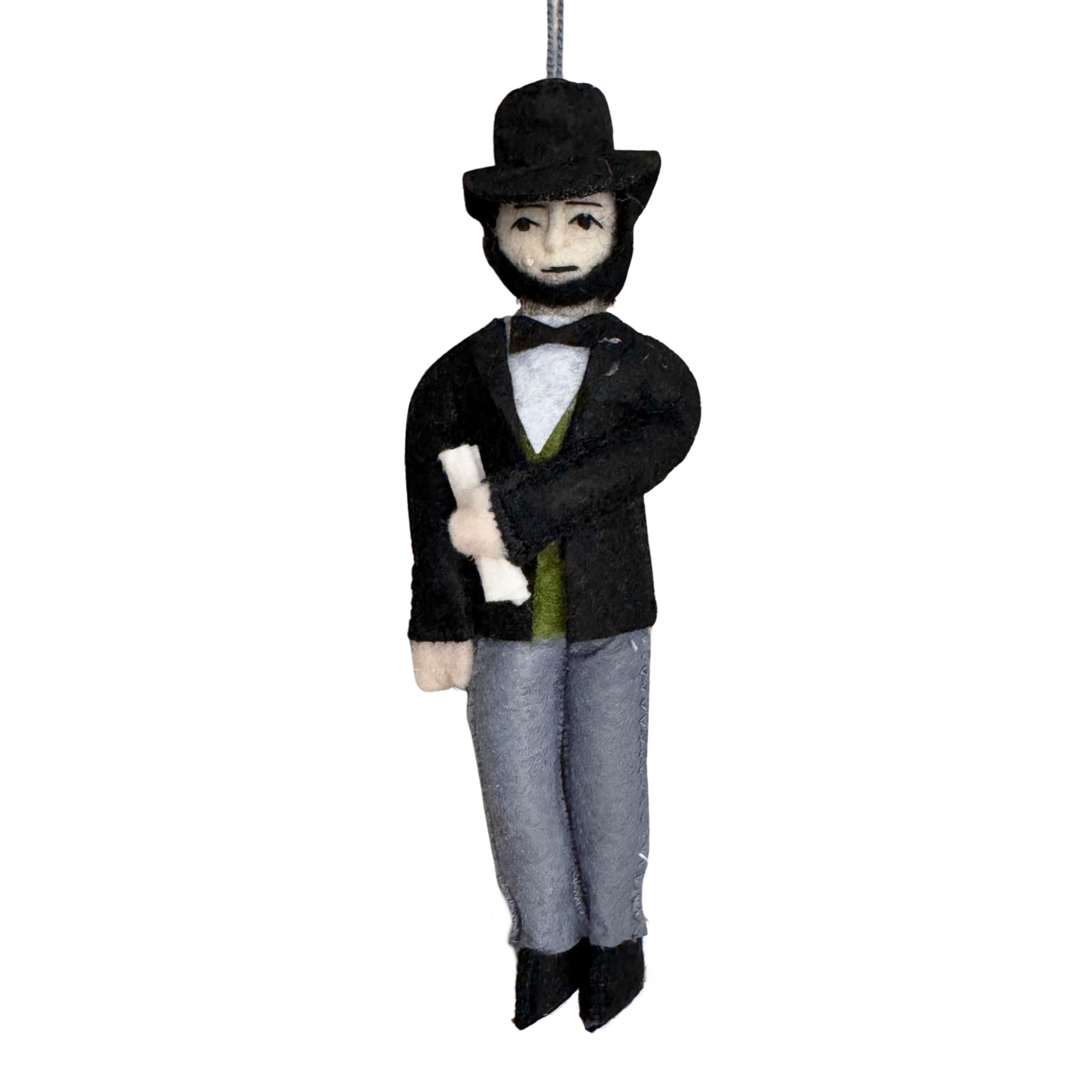 Abraham Lincoln Felt Ornament - bubblegum market