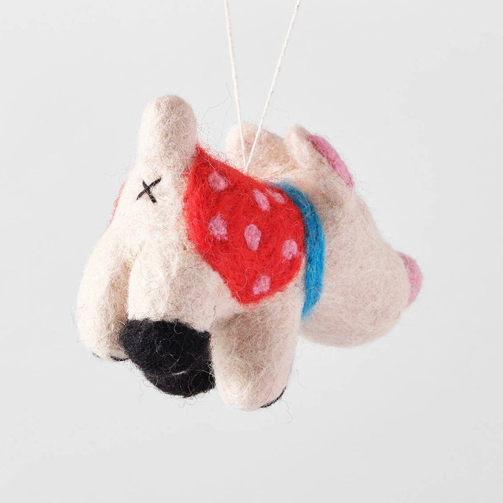 'Luna' Hanging Felt Ornament