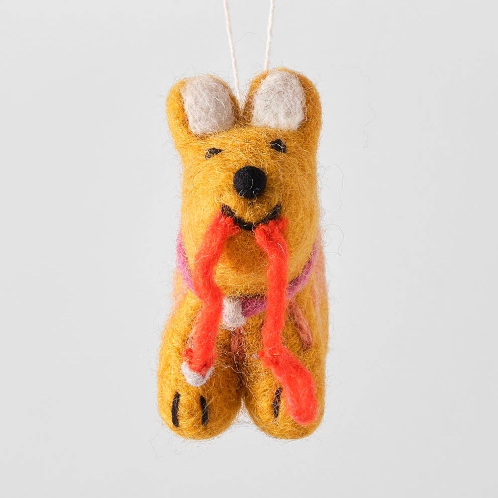 'Ginger' Hanging Felt Ornament