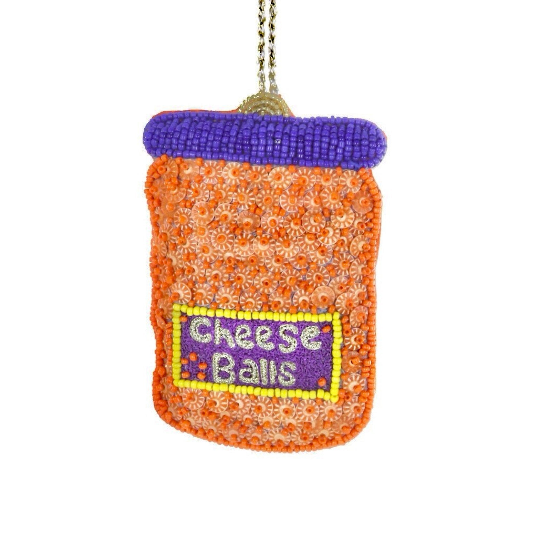 Beaded Cheese Balls Ornament 4" - bubblegum market