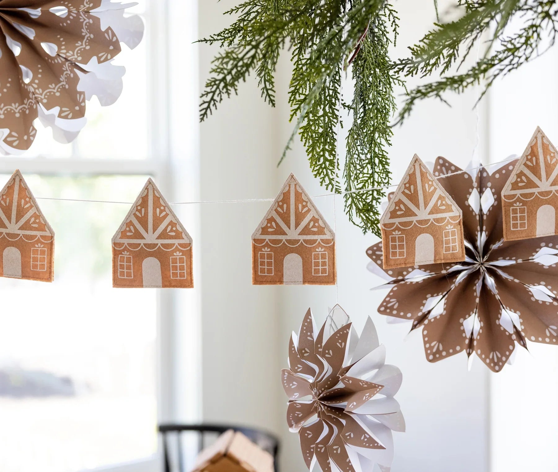 Gingerbread House Felt Banner