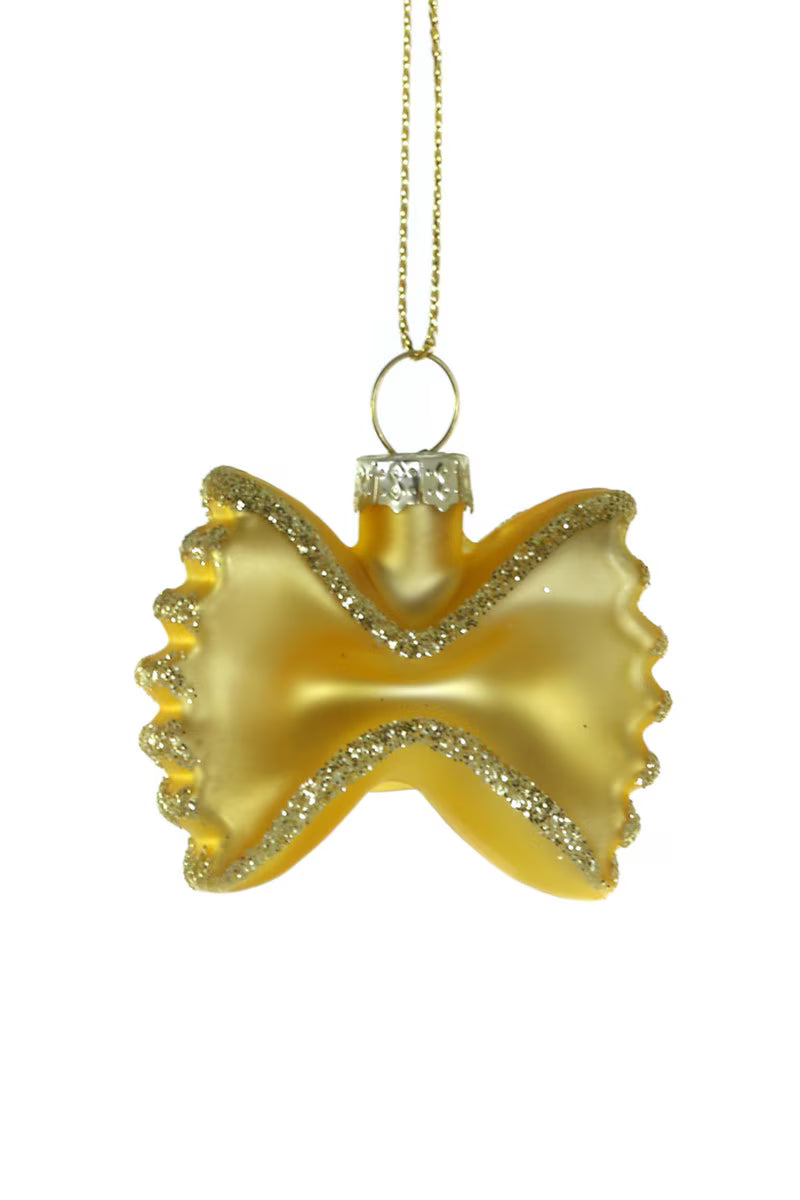 Farfalle Pasta Ornament 2" - bubblegum market