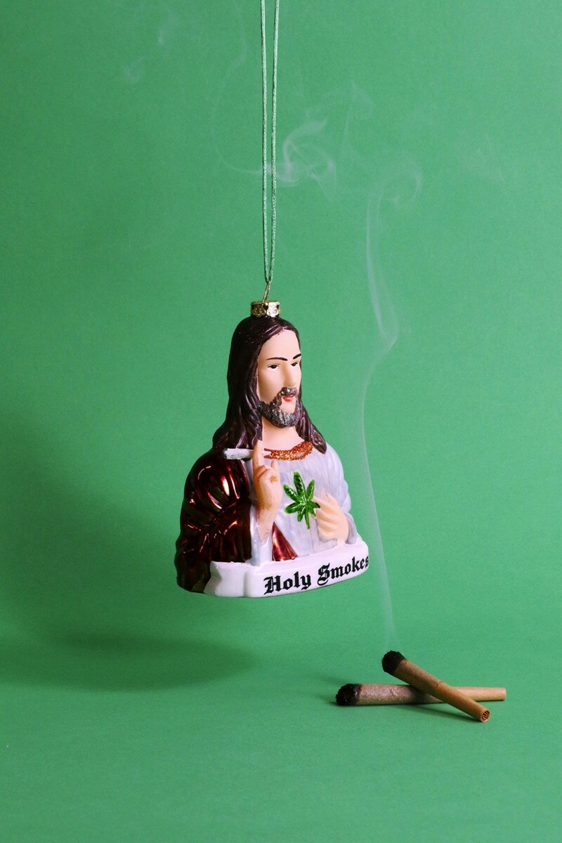 Holy Smokes Ornament 5.25" - bubblegum market
