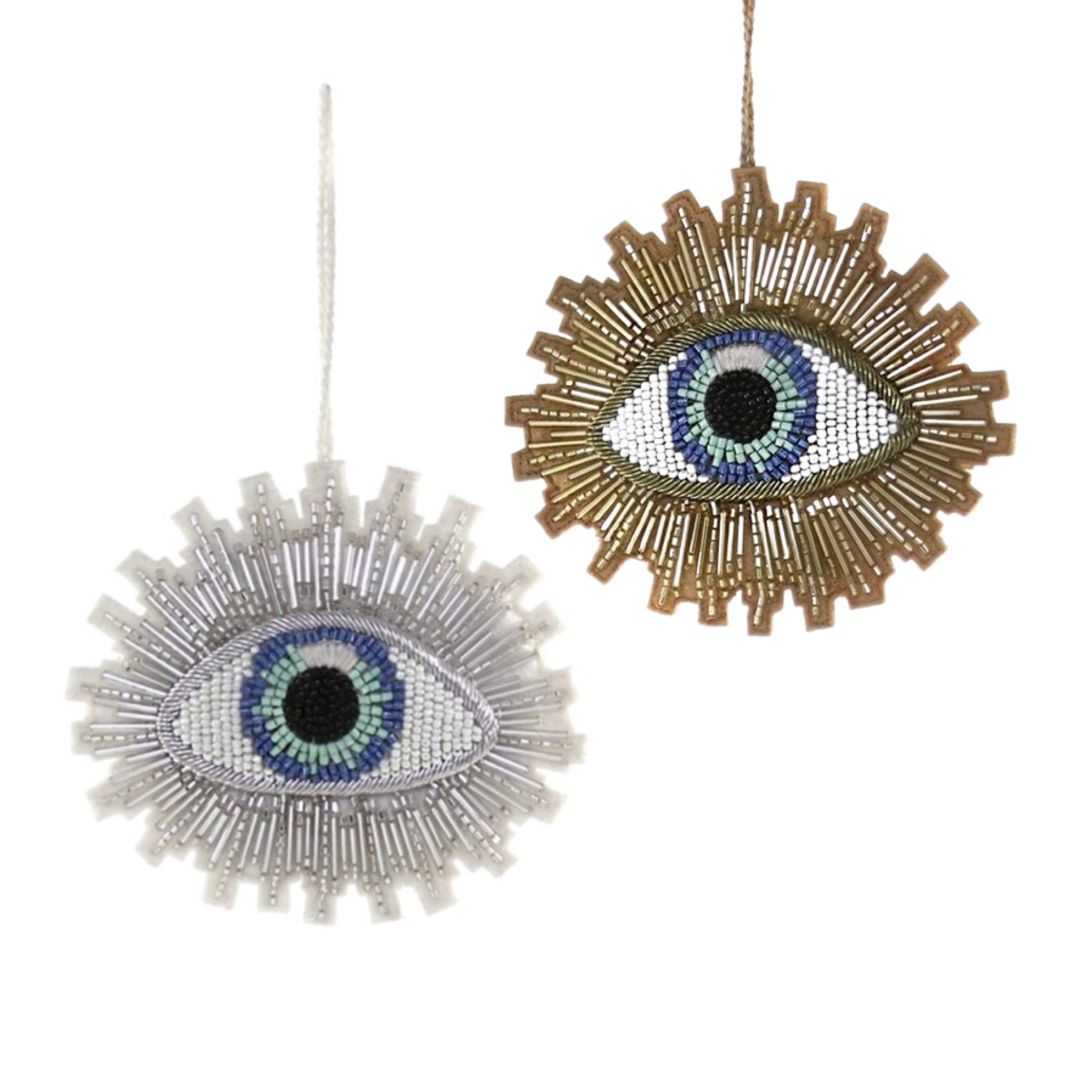 Tinsel Auga Eye Burst Ornament 5" - bubblegum market