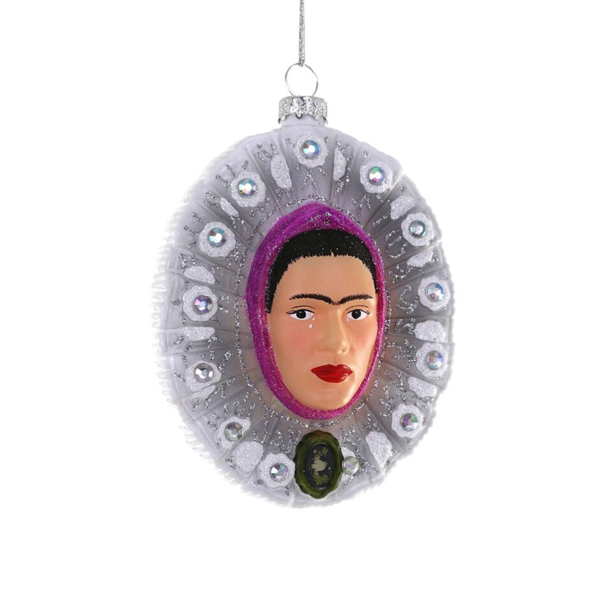 Frida Face Ornament 4.5" - bubblegum market