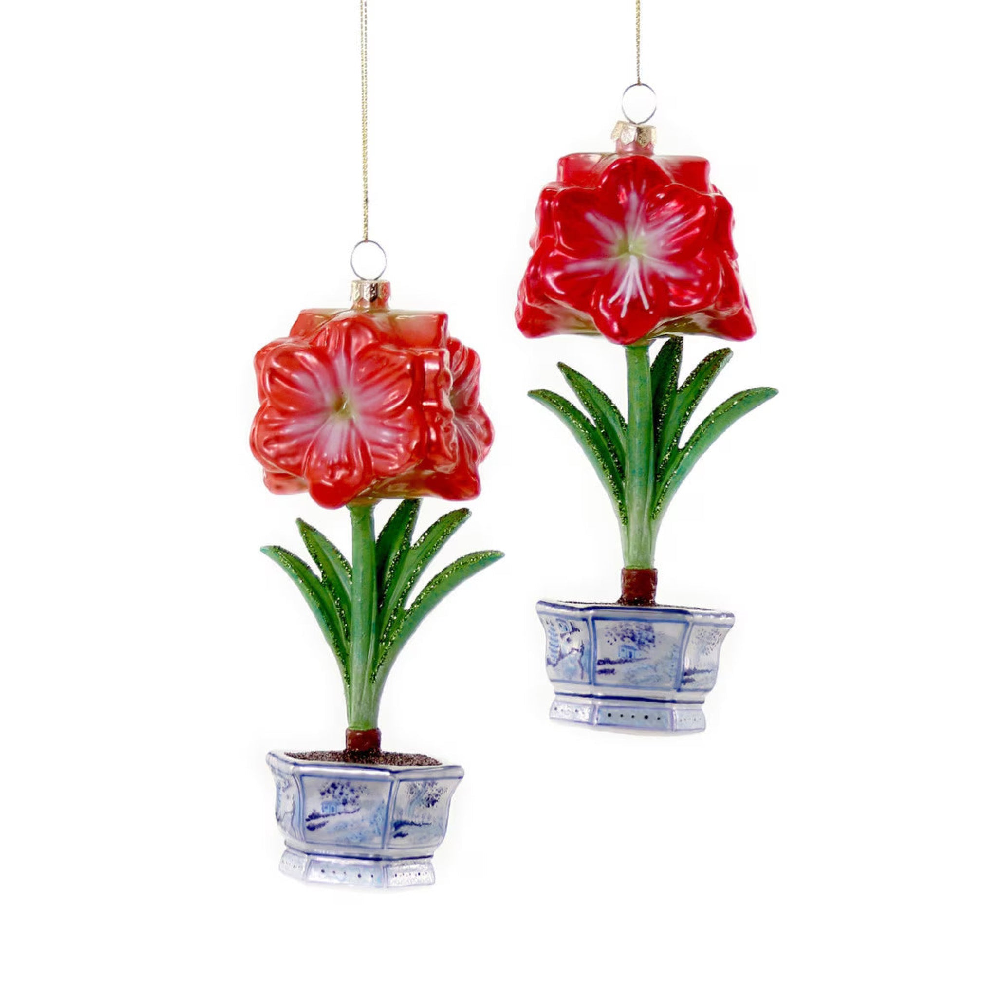 Christmas Amaryllis Ornament 6.5"