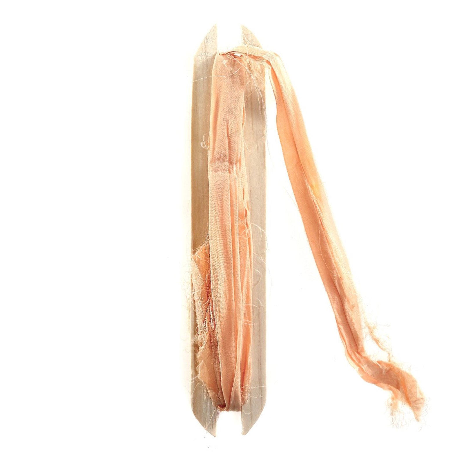 Peach Recycled Silk Ribbon - bubblegum market