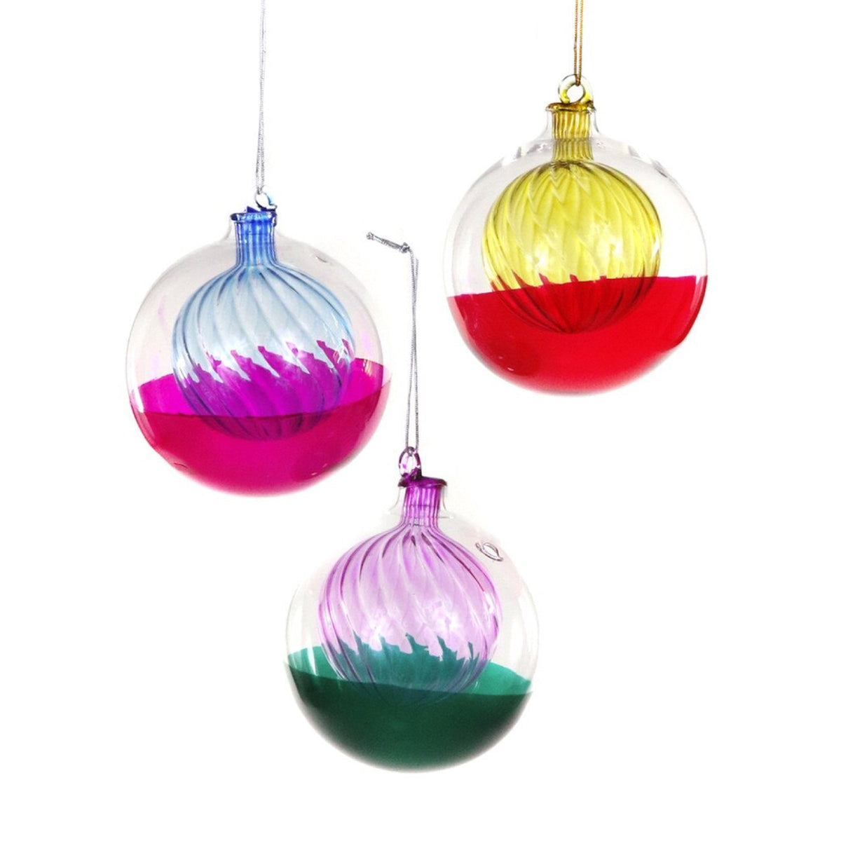 Dripped Double Ball Ornament Set (Set of 3) - bubblegum market