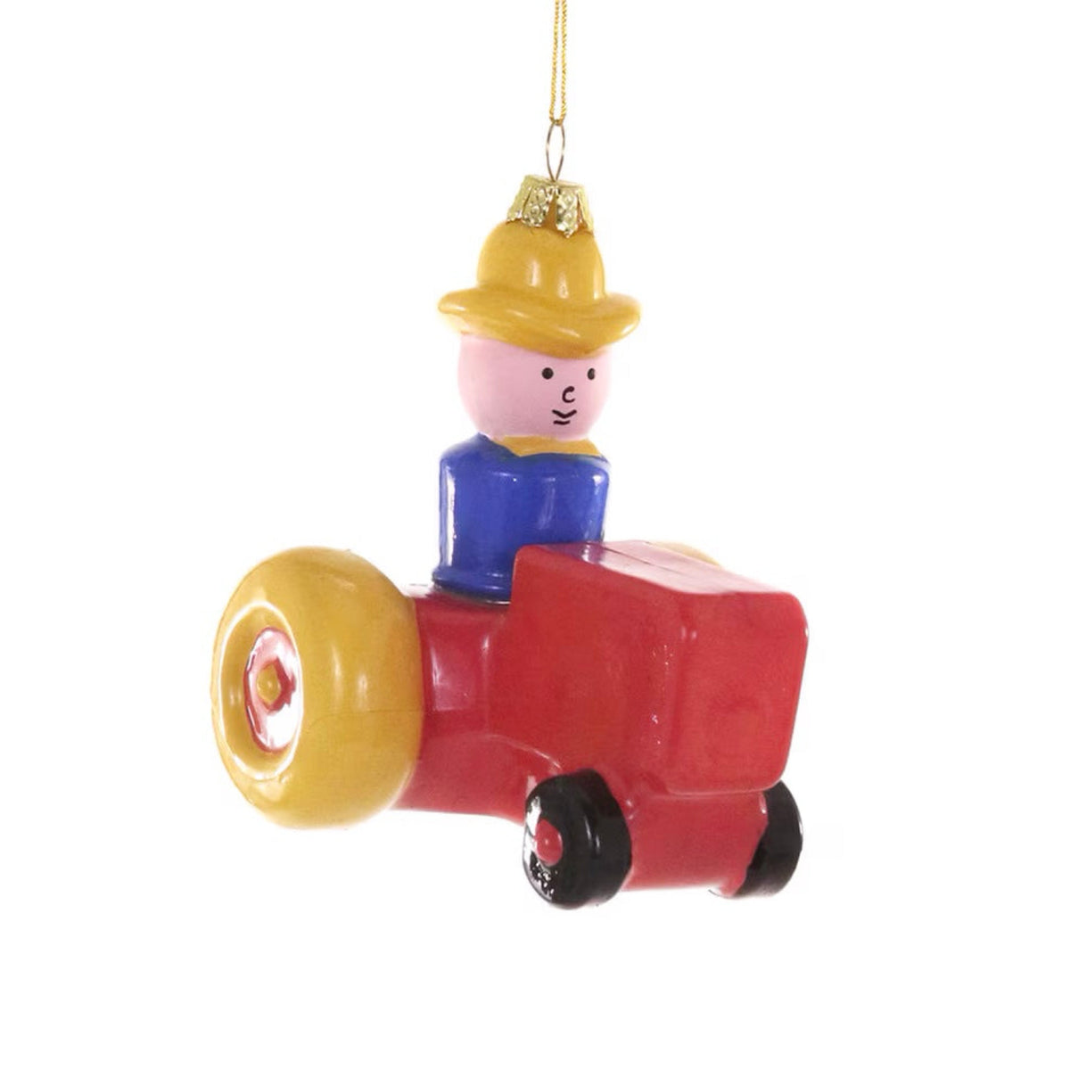 Vintage Tiny People Farmer Ornament 3.5" - bubblegum market