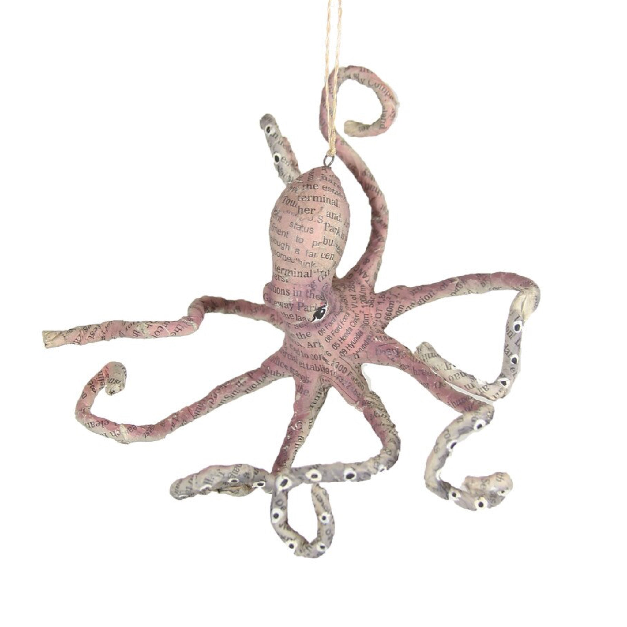 Paper Octopus Ornament 5" - bubblegum market