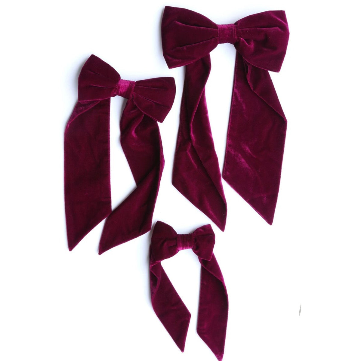 Aubergine Bow Set (Set of 3) - bubblegum market