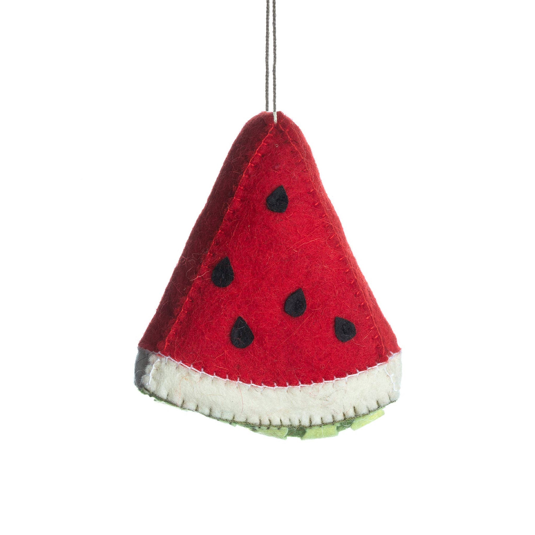 Watermelon Slice Felt Ornament