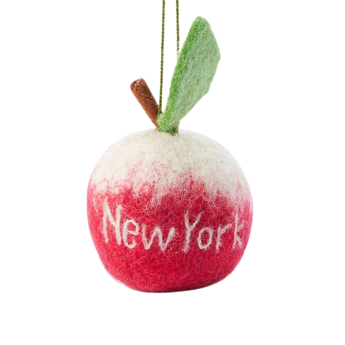 The Big Apple Felt Ornament - bubblegum market