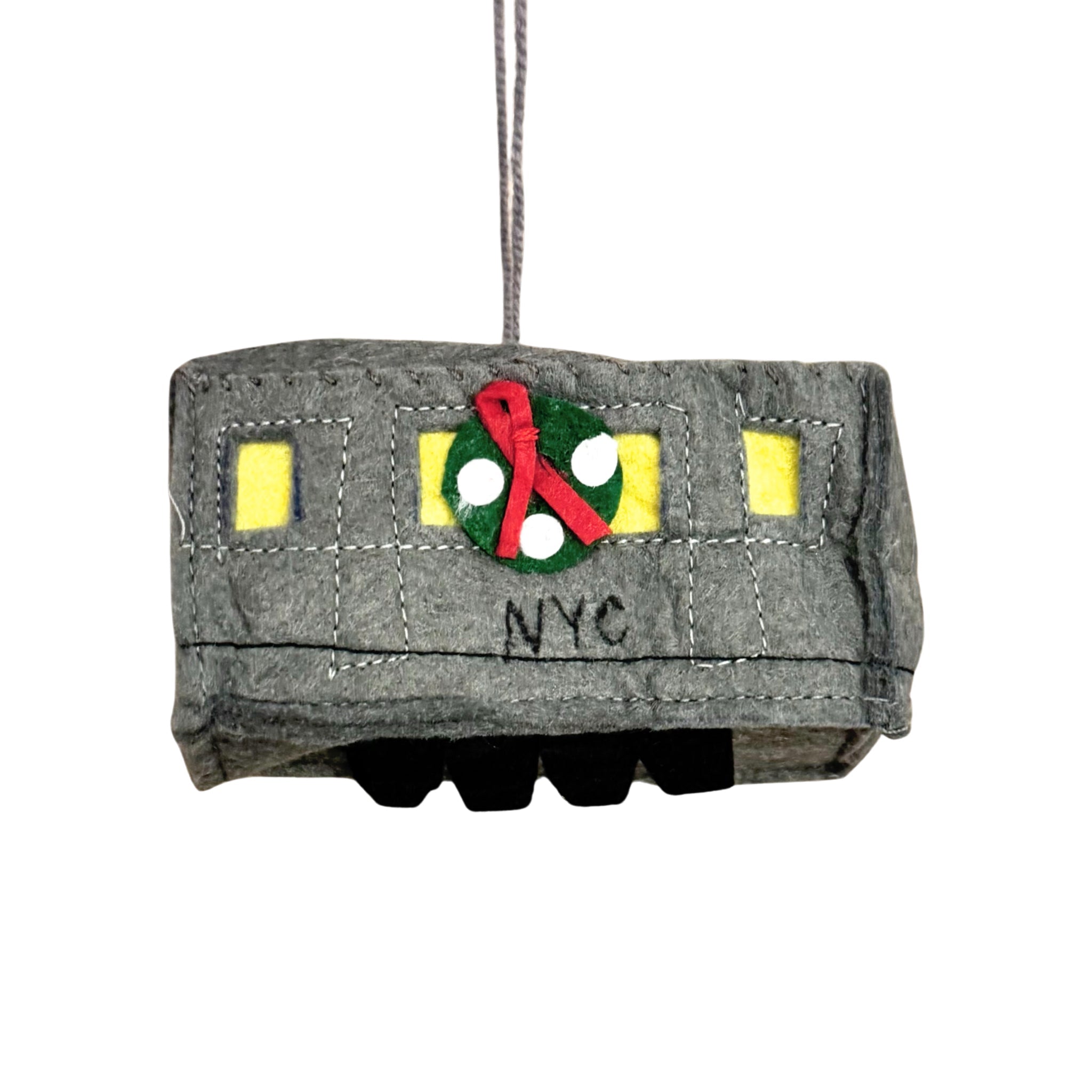 Subway Car Felt Ornament