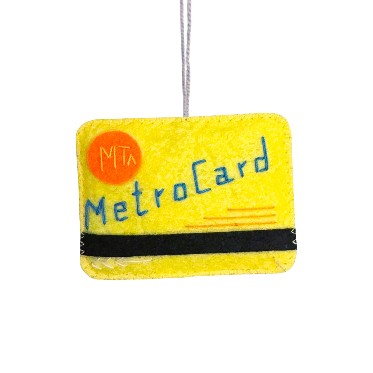 MTA Metrocard Felt Ornament - bubblegum market