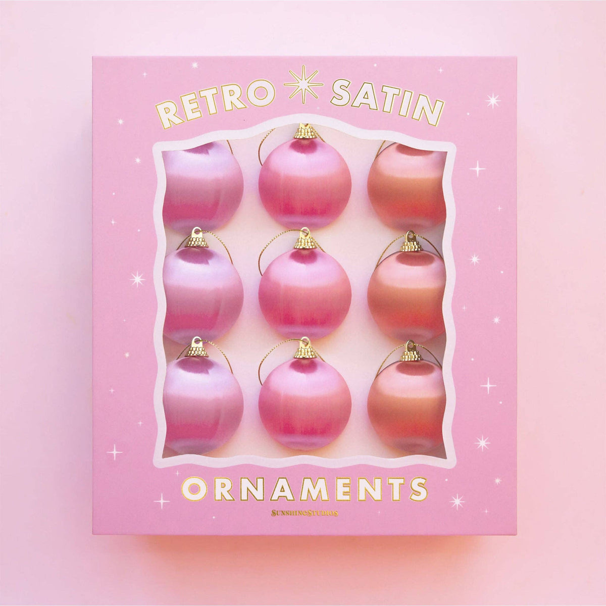 Retro Satin Ornaments Set