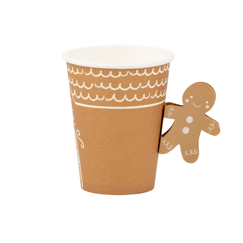 Gingerbread Handled Paper Cups