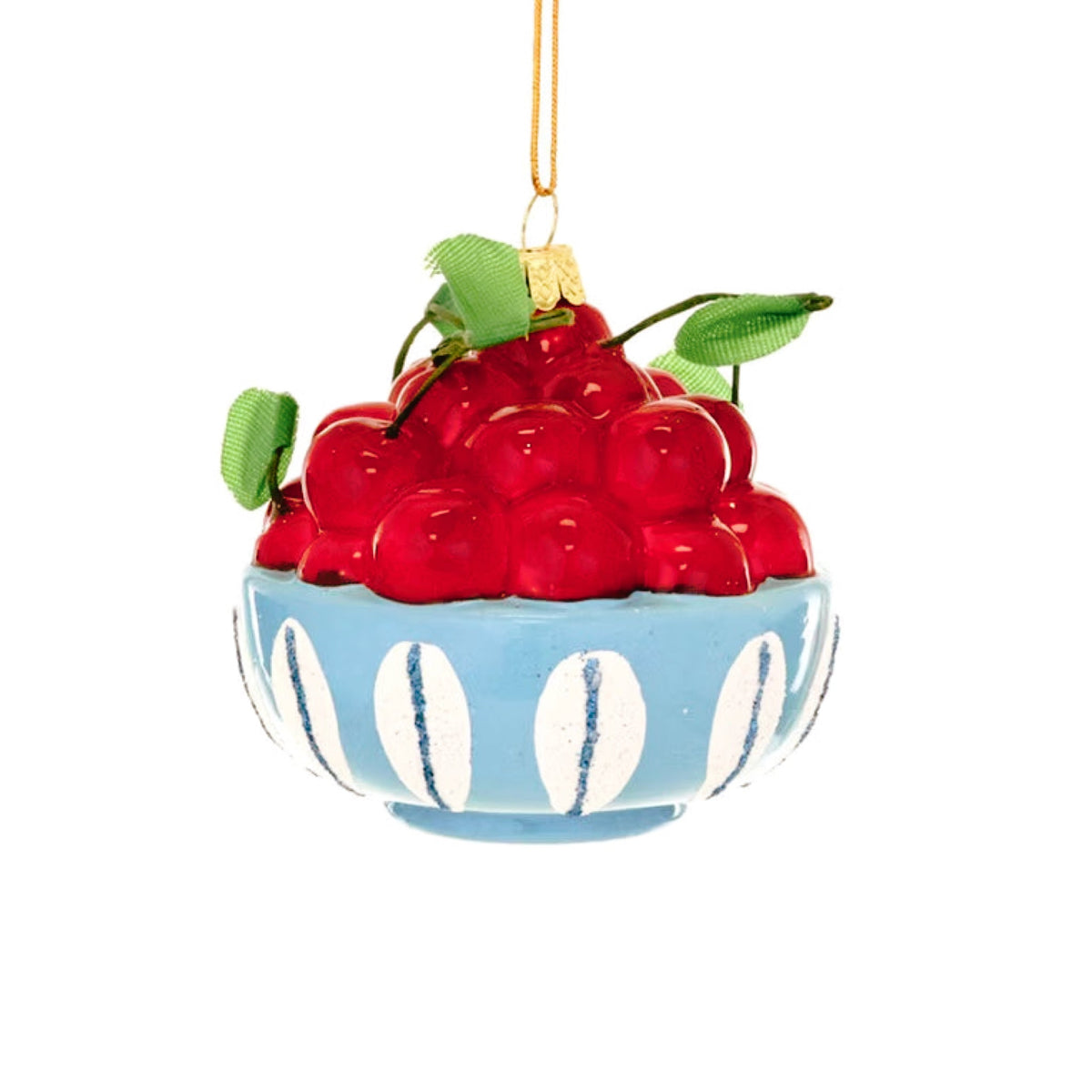 Bowl of Cherries Ornament 3.25"