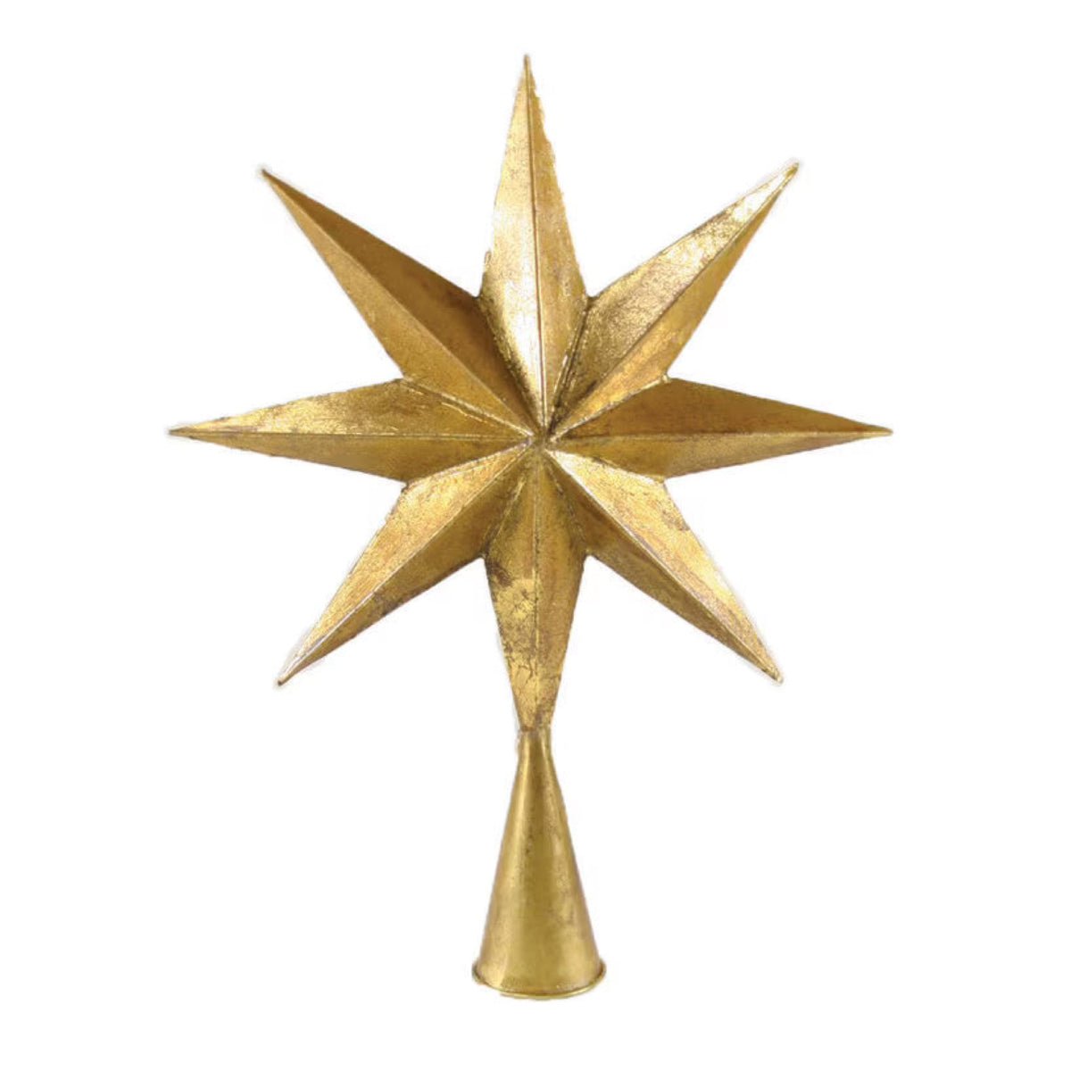 Gold Dimensional Starburst Tree Topper