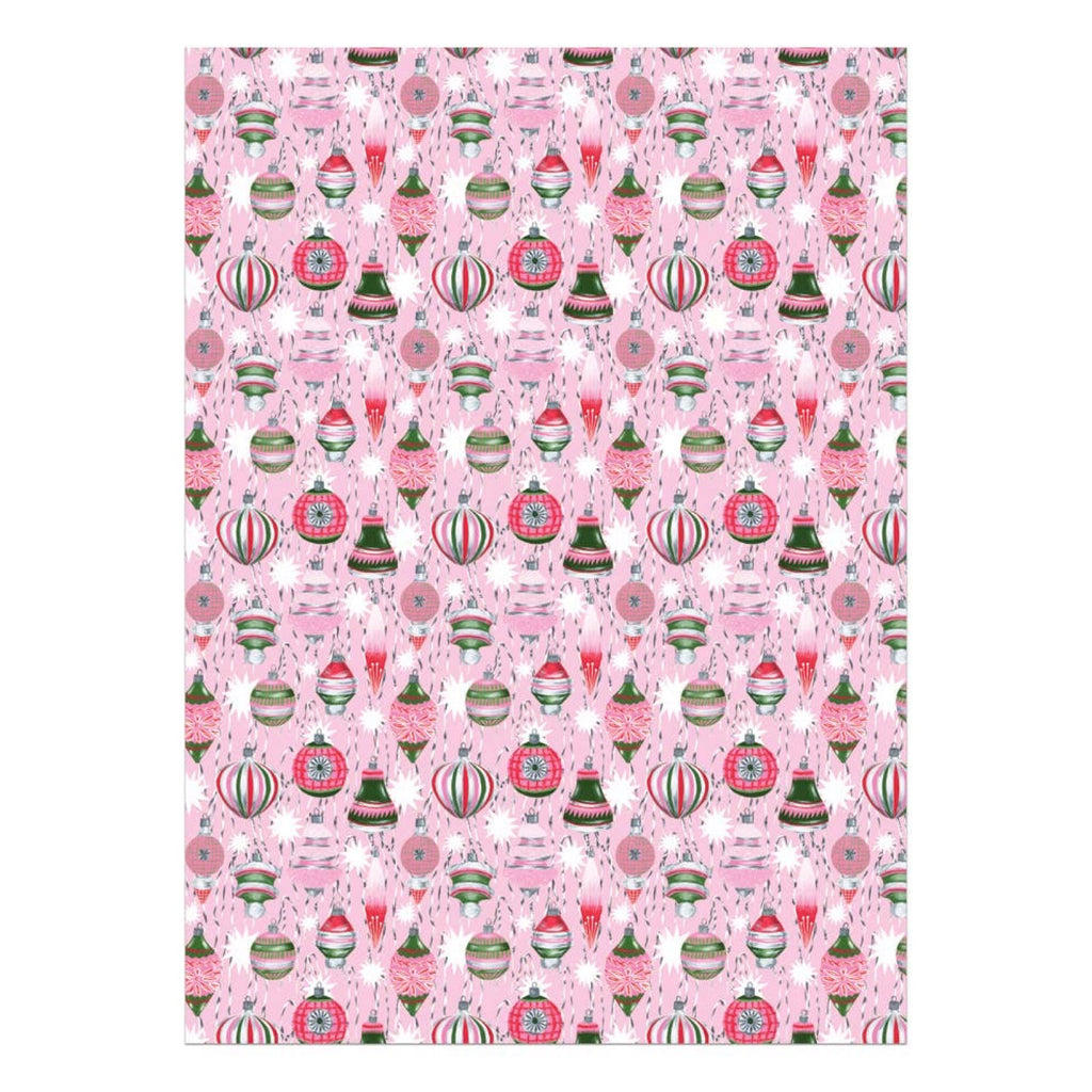 Retro Ornaments Gift Wrapping Sheets (Roll of 3)