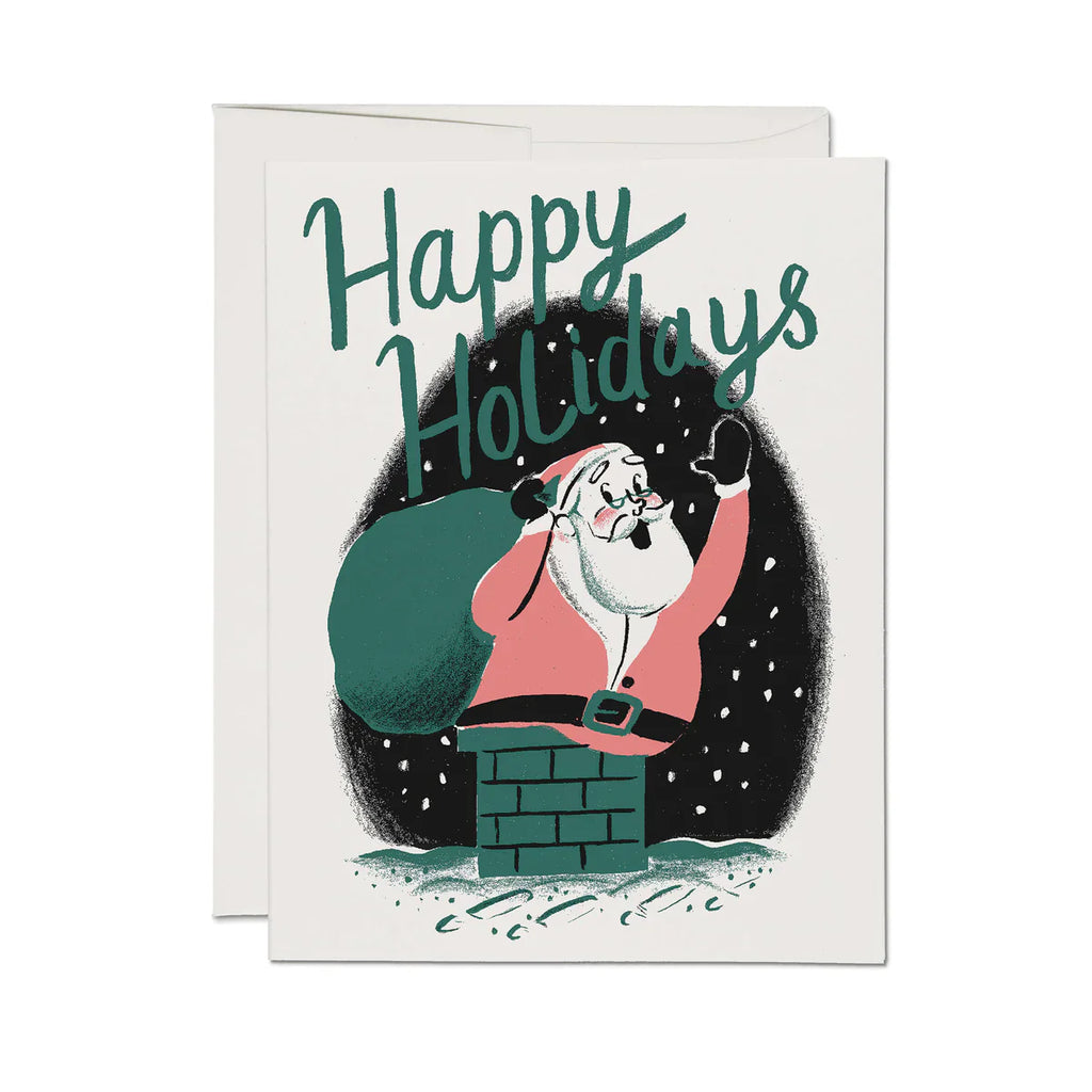 Chimney Santa Boxed Christmas Card Set