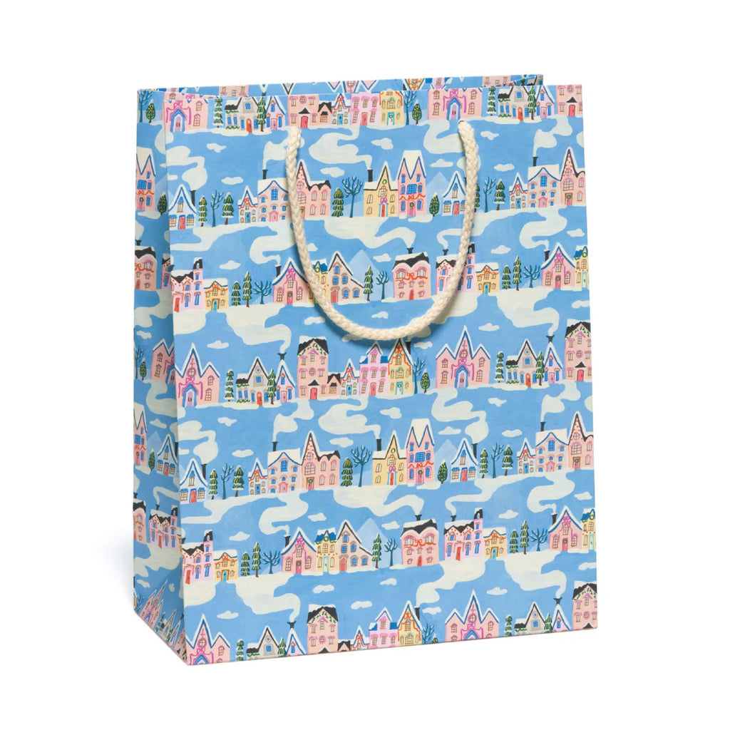 Little Pink Houses Large Holiday Gift Bag