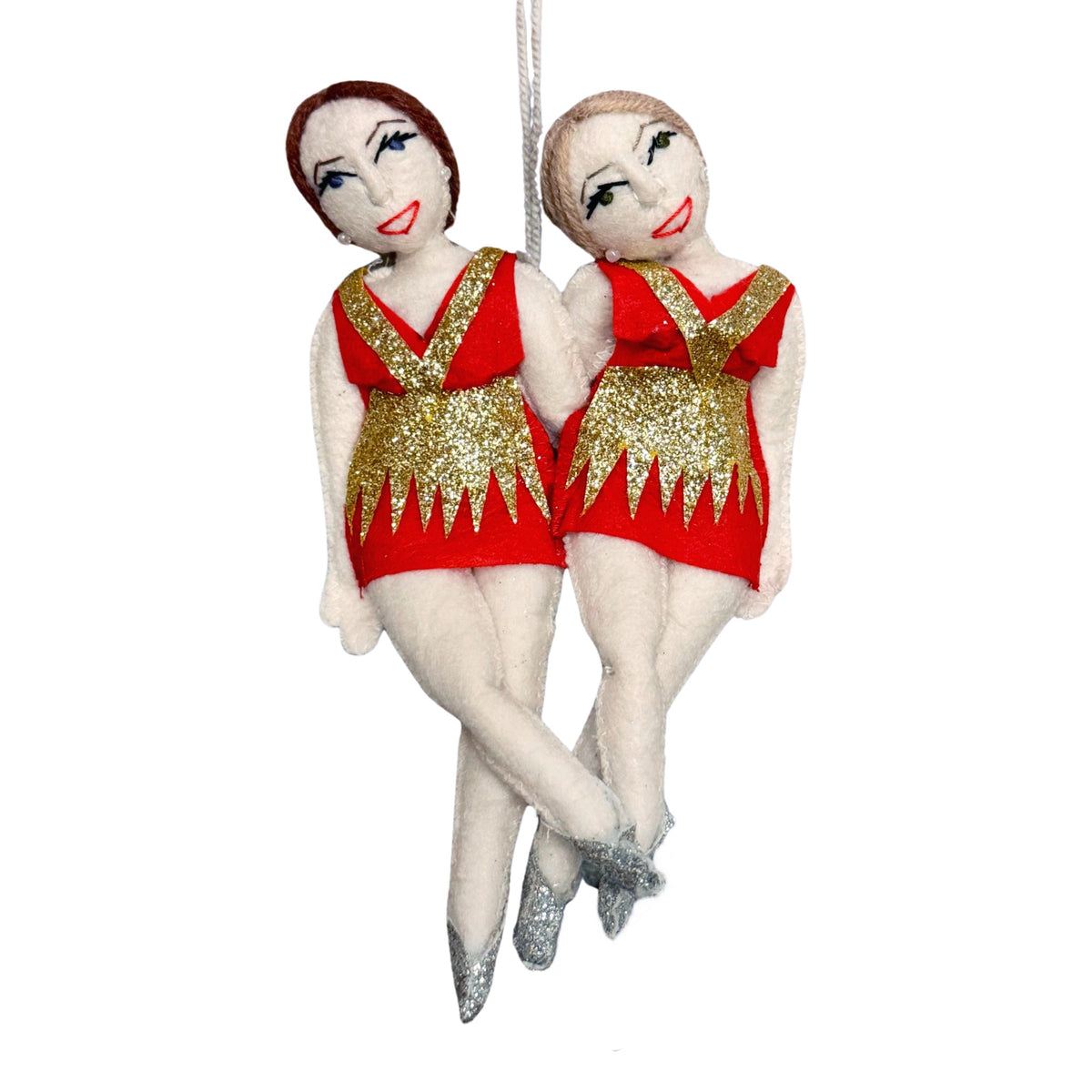 "NYC Red Rockettes" Felt Ornament