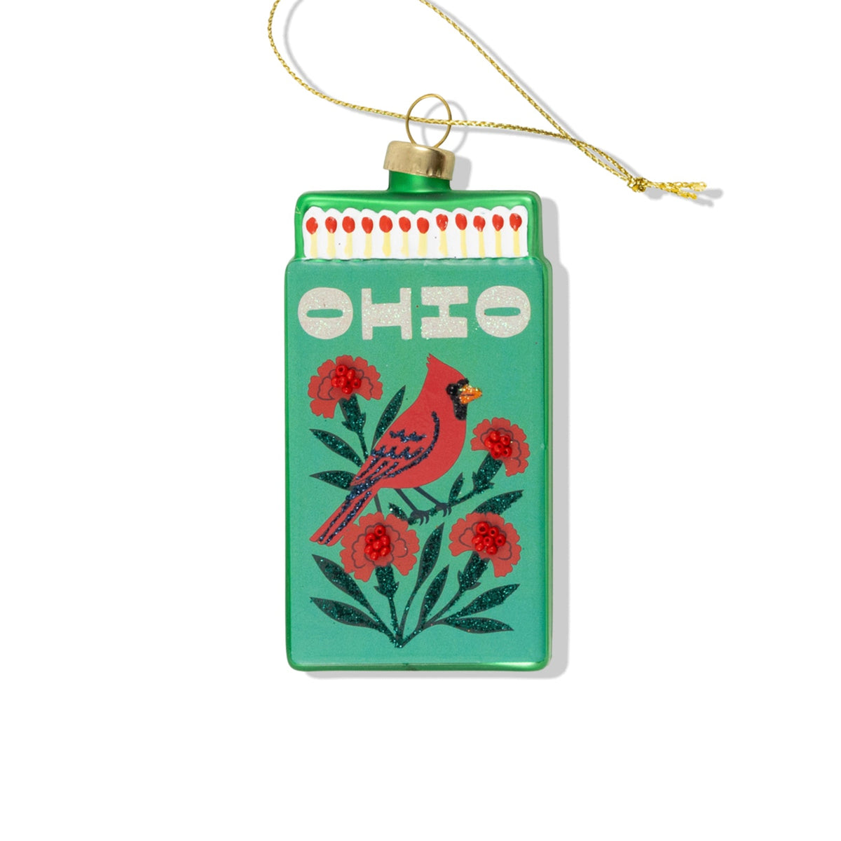 Ohio Matchbook Ornament 3.5"