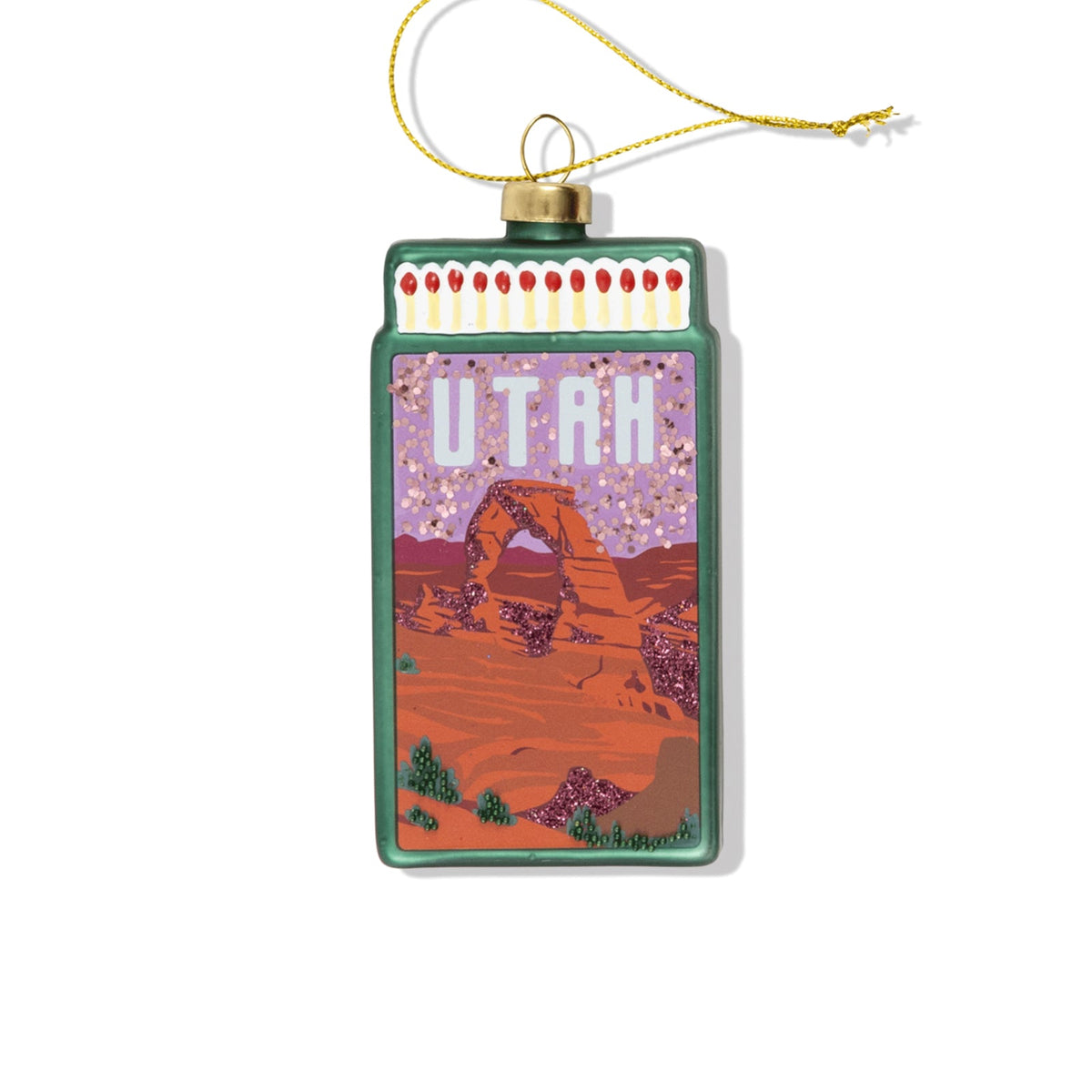 Utah Matchbook Ornament 3.5"
