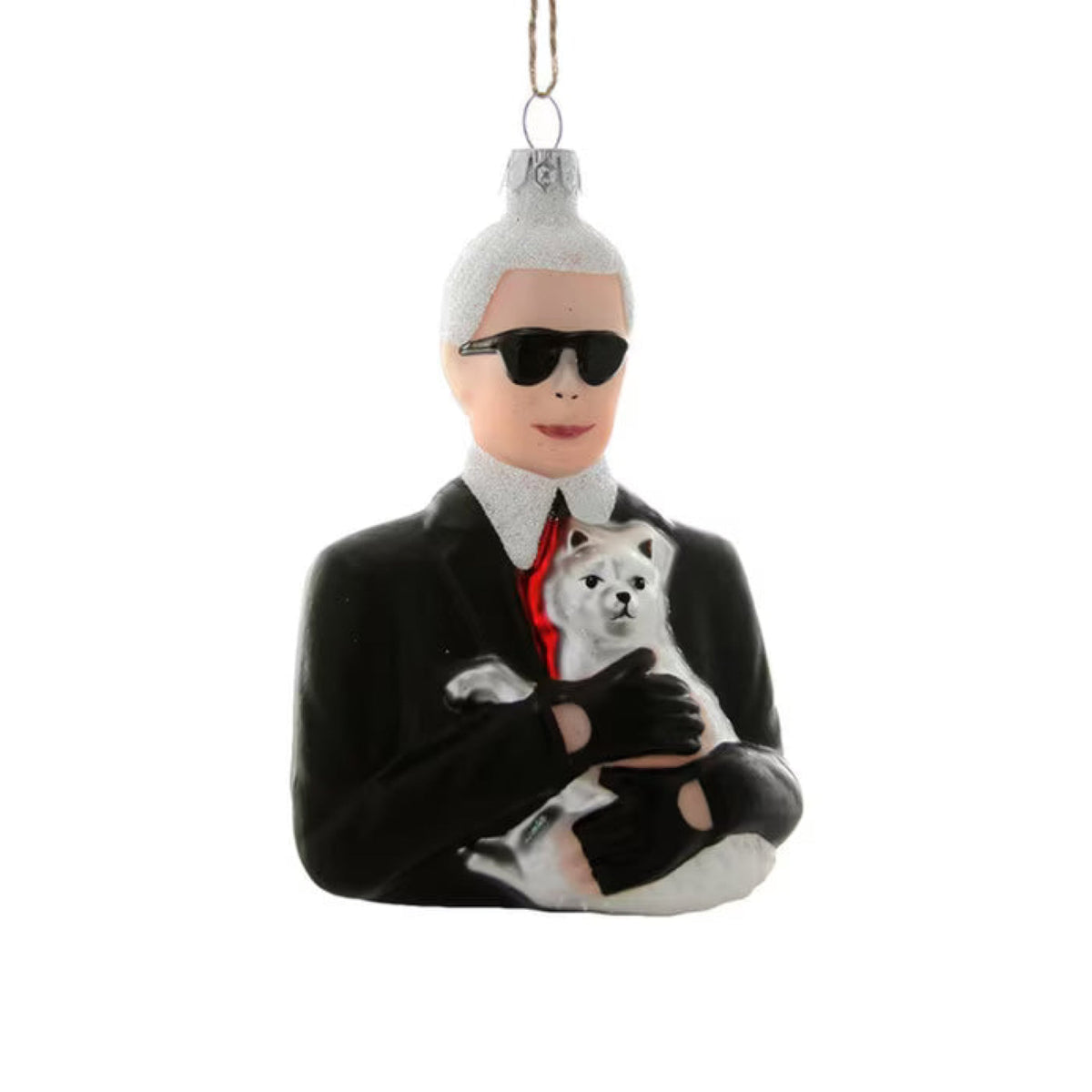 Karl Lagerfeld Ornament, 4.5"