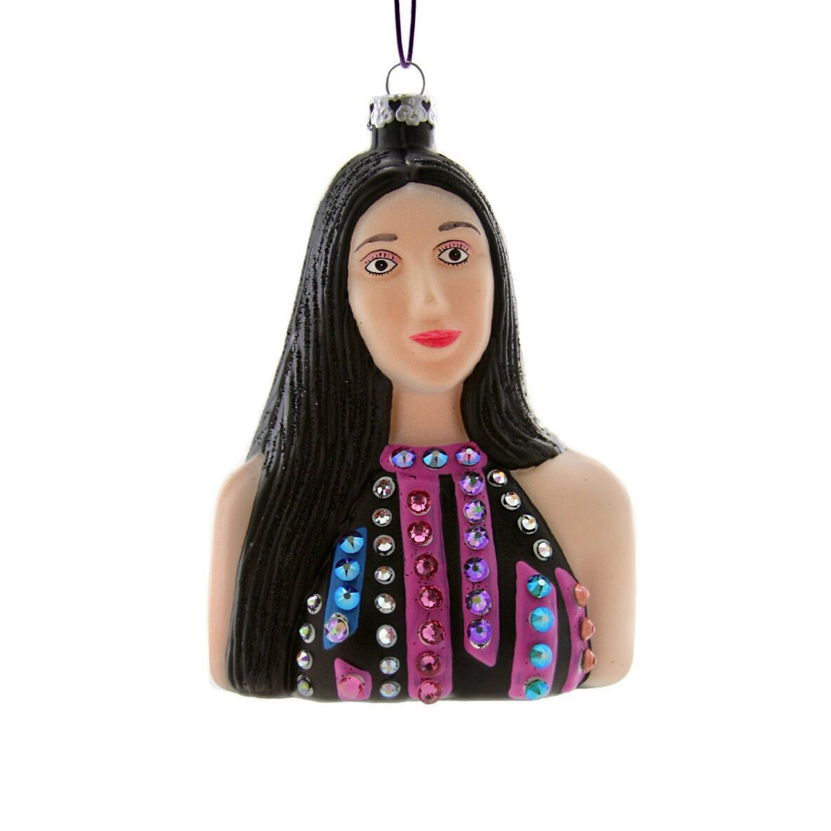 Cher Bust Ornament 4.75"