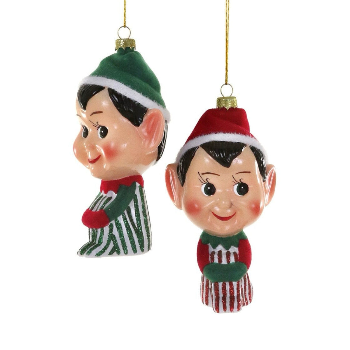 Knee-Hugging Elf Ornament 4.75"