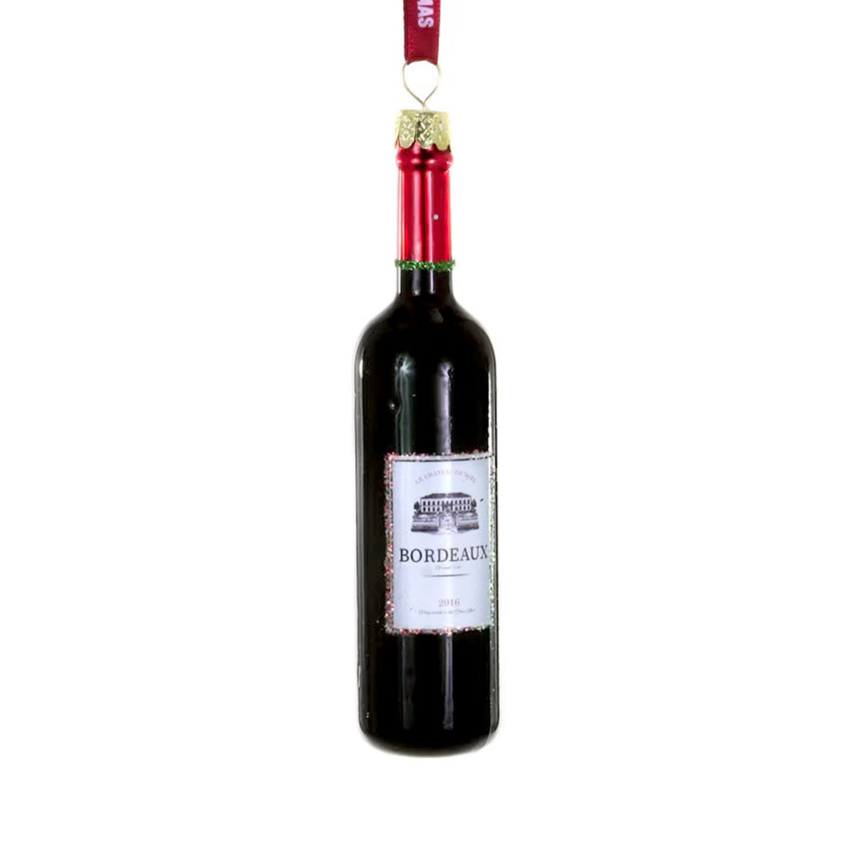 Dreaming of a Wine Christmas Ornament 5" - bubblegum market