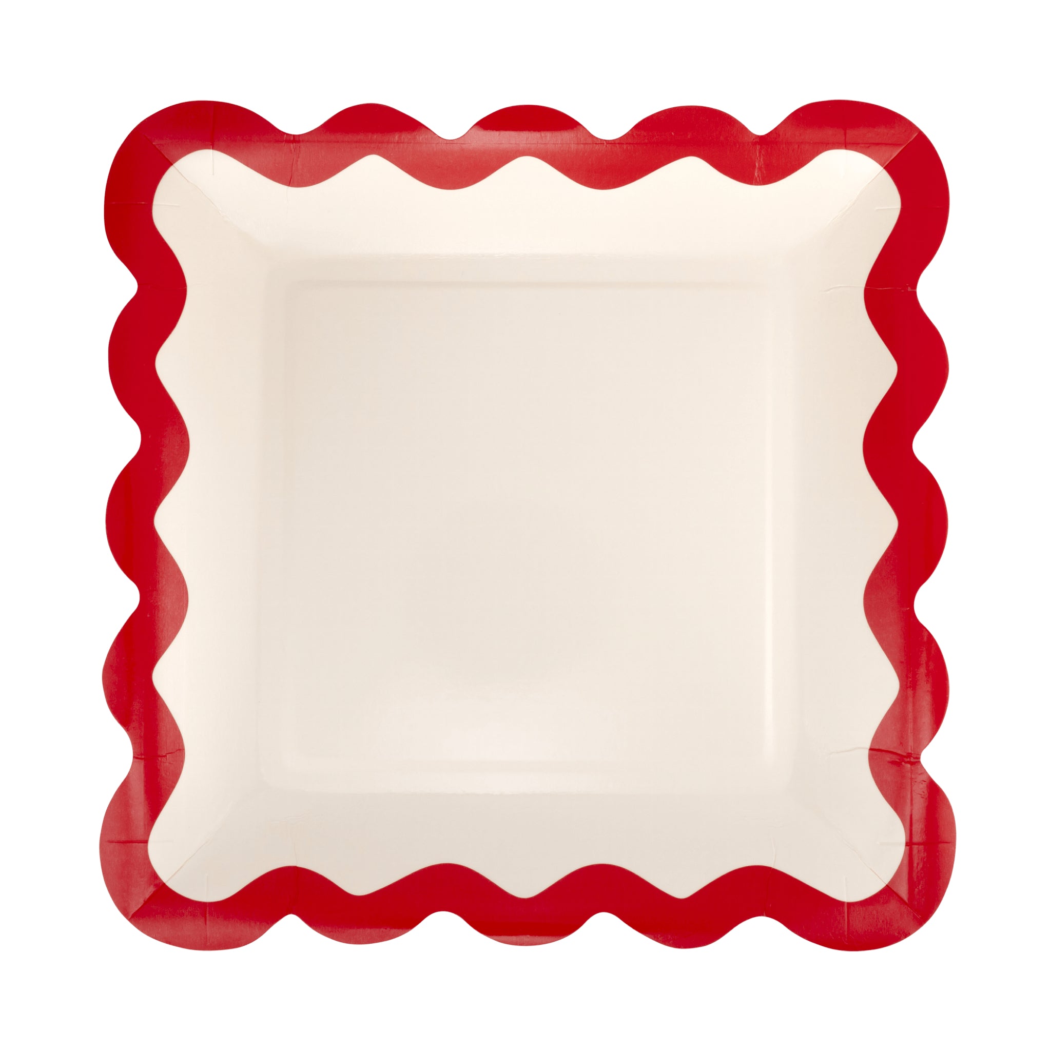 Red & Pink / Green & Mint Ric Rac Plates 9"