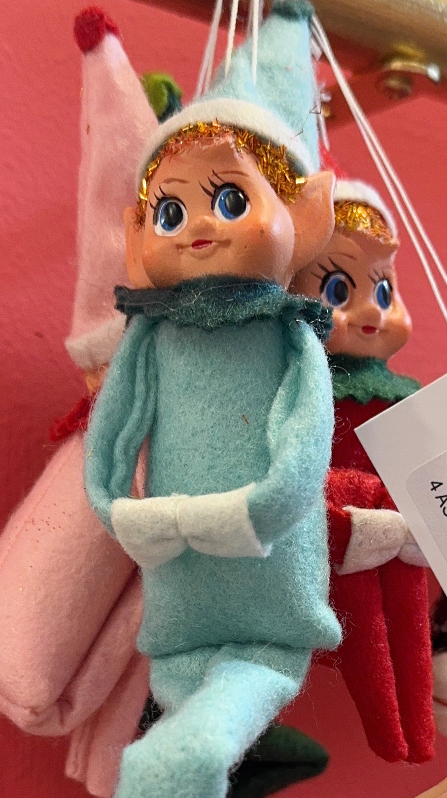 Retro Elf Ornament 5"