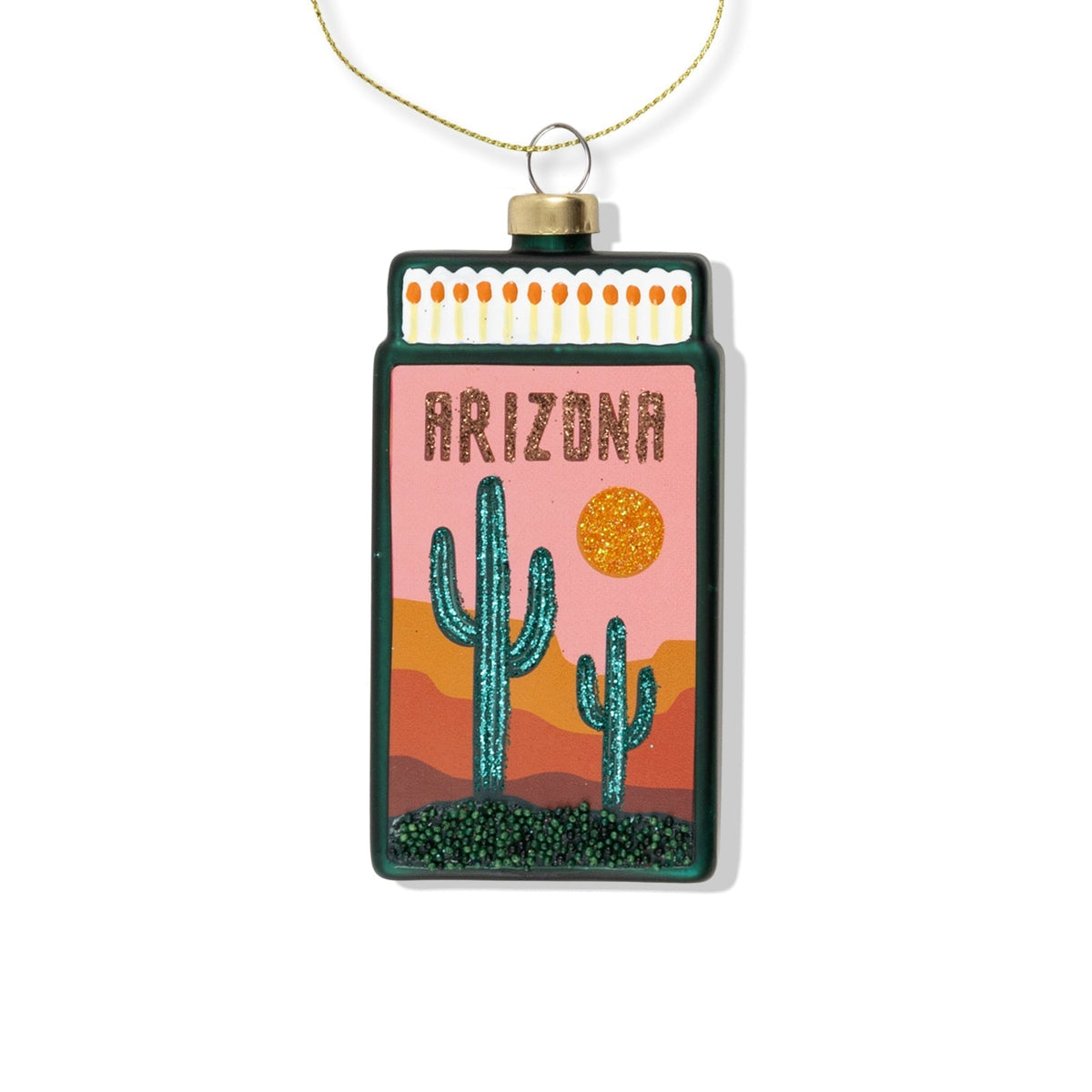 Arizona Matchbook Ornament 3.5" - bubblegum market