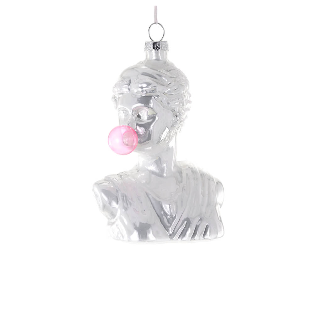 Artemis Blowing a Bubble Ornament 5" - bubblegum market