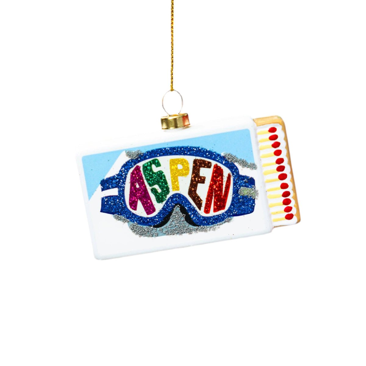 Aspen Matchbook Ornament 3.5" - bubblegum market