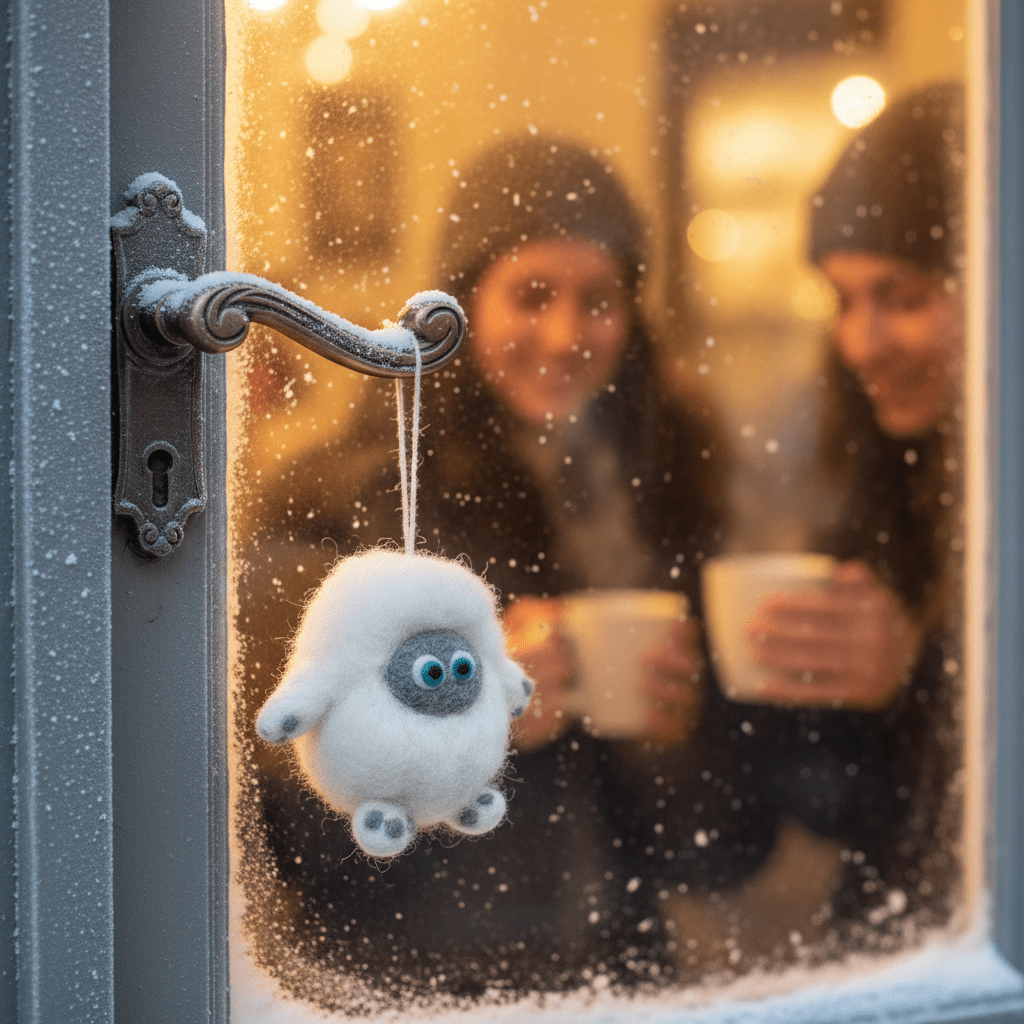 Baby Yeti Felt Ornament 3" - bubblegum market