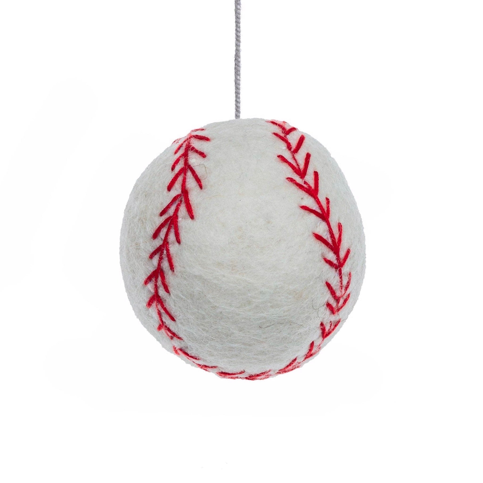 Baseball Felt Ornament - bubblegum market